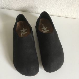 OTZ BLACK WOMENS LINEN ESPADRILLE